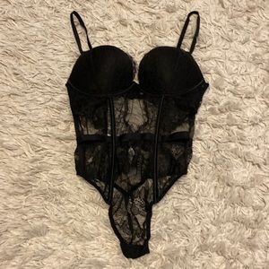 NWOT Victoria’s Secret Bombshell “Add-2-cups” lace teddy